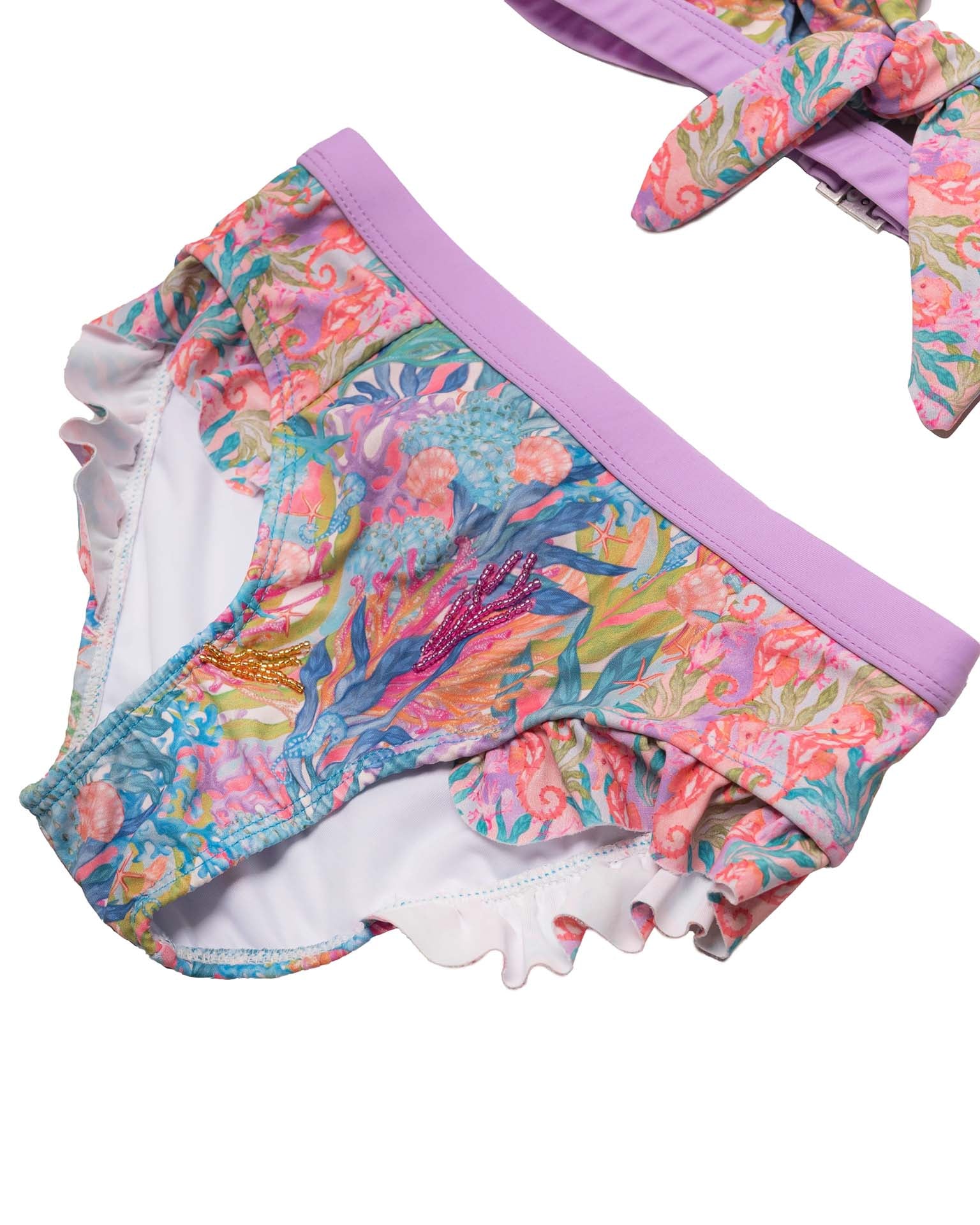 Hand Beaded 3 Piece Swim Set