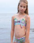 Girls Horses 3 Piece Swim Set with Rashie - Lifestyle 1