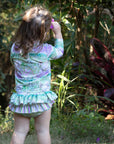 Baby Girls Long Sleeve Rashie Swim Set with Nappy - Lifestyle 1