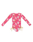 Long Sleeve One Piece Swimsuit with Side Ties