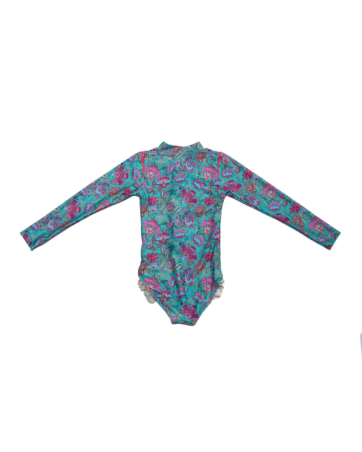 Long Sleeve Zip One Piece Swimsuit