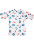 Boys Nautical Rash Guard - Front