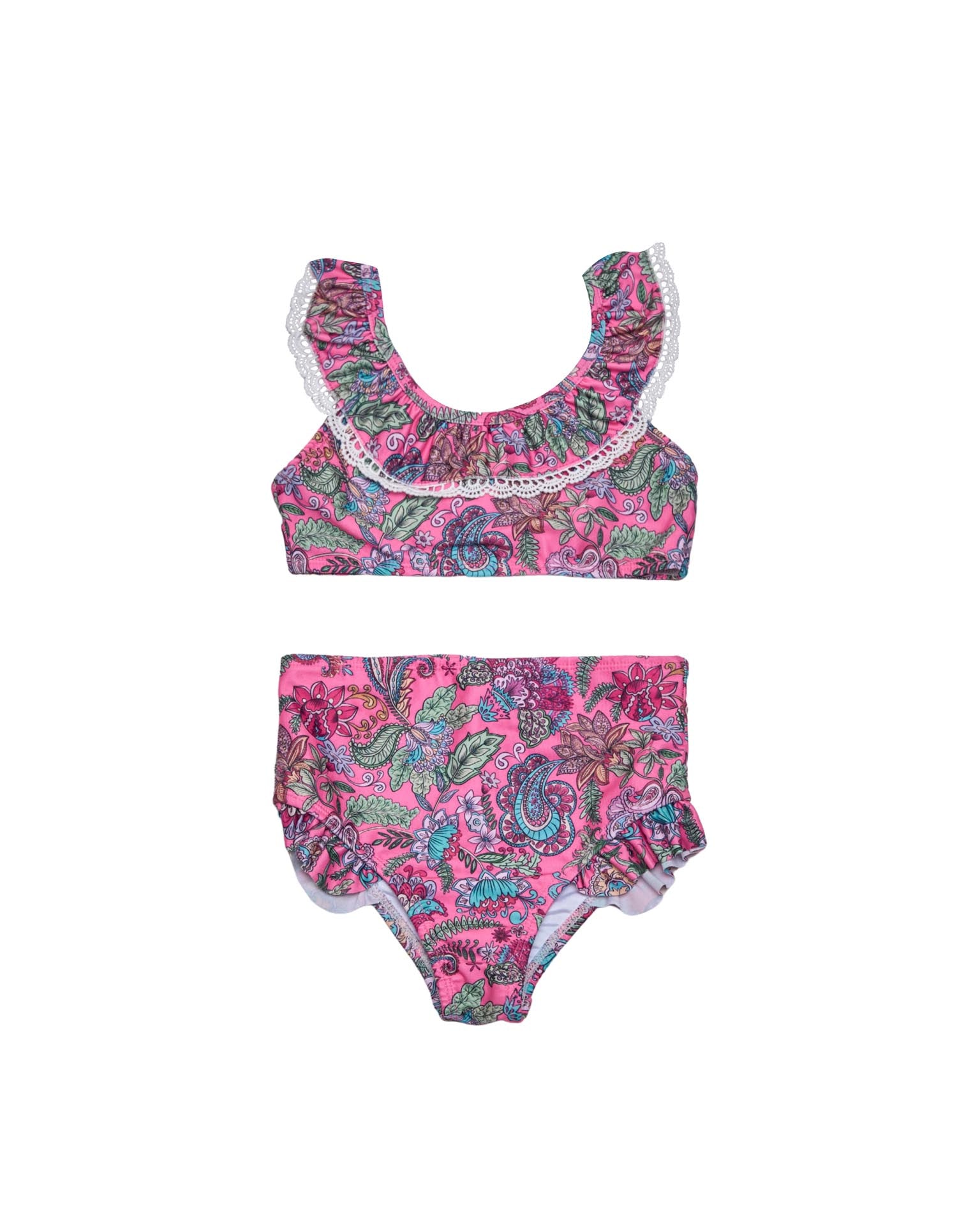 Ruffle Neckline Bikini
