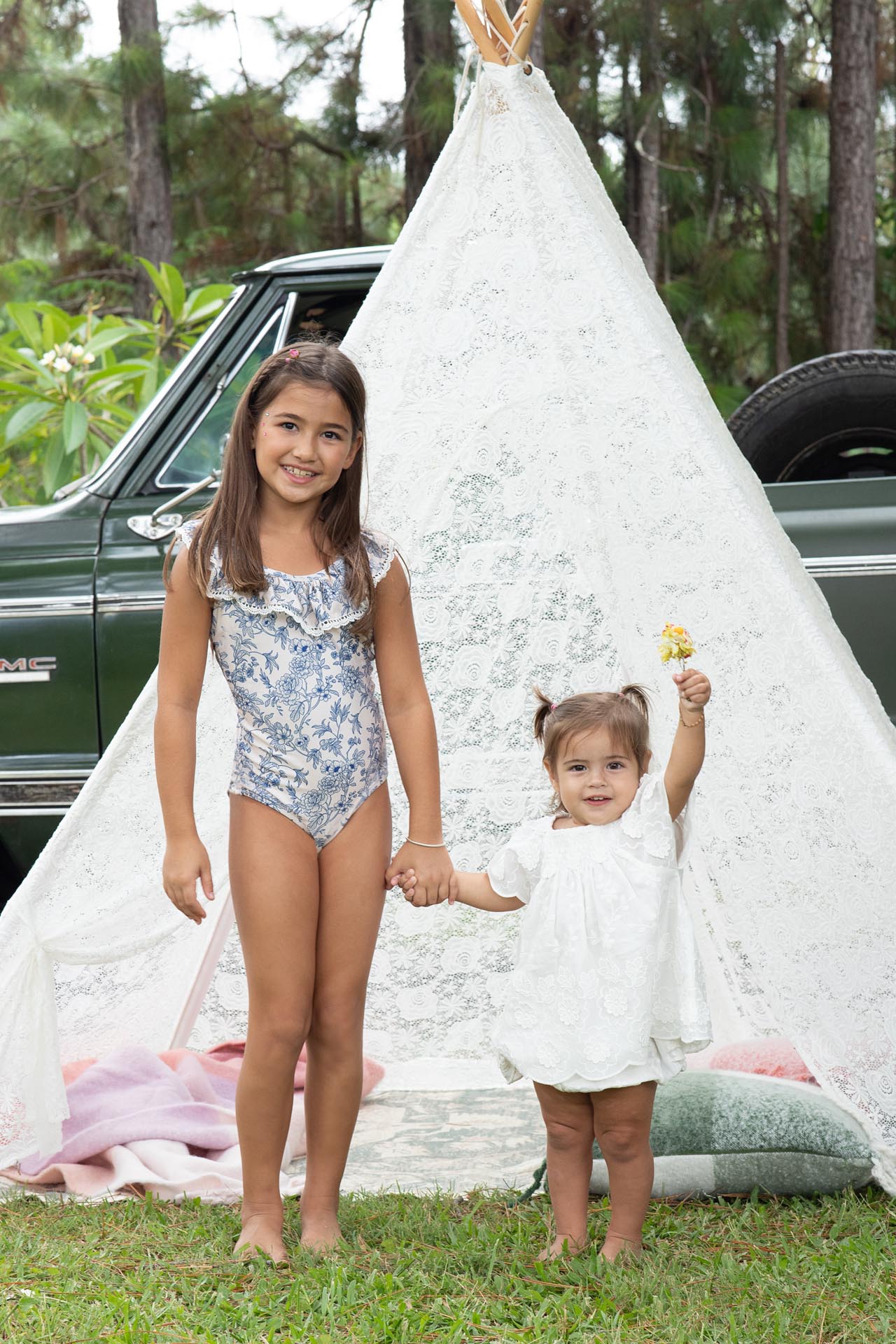 Ruffle Neck One Piece Swimsuit