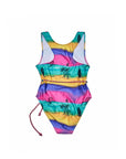 T-Back One Piece Swimsuit with Belt