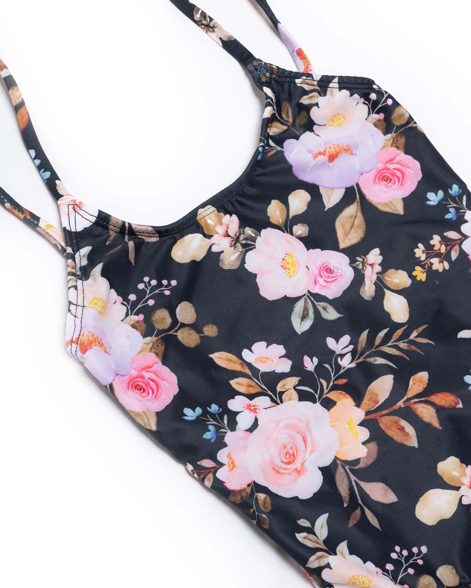 Tie Back One Piece Swimsuit