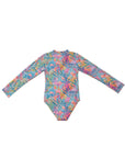 Girls Long Sleeve Zip One Piece - Hand beaded