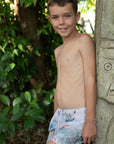 Boys Board Shorts – Wild Palms - Olga Valentine boys swimwear (image 1 of 5)