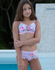 Girls 3 Piece Swim Set – Violetta - Olga Valentine girls swimwear (image 6 of 9)