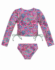 Long Sleeve Bikini Set with Reversible Bottom – Liberty