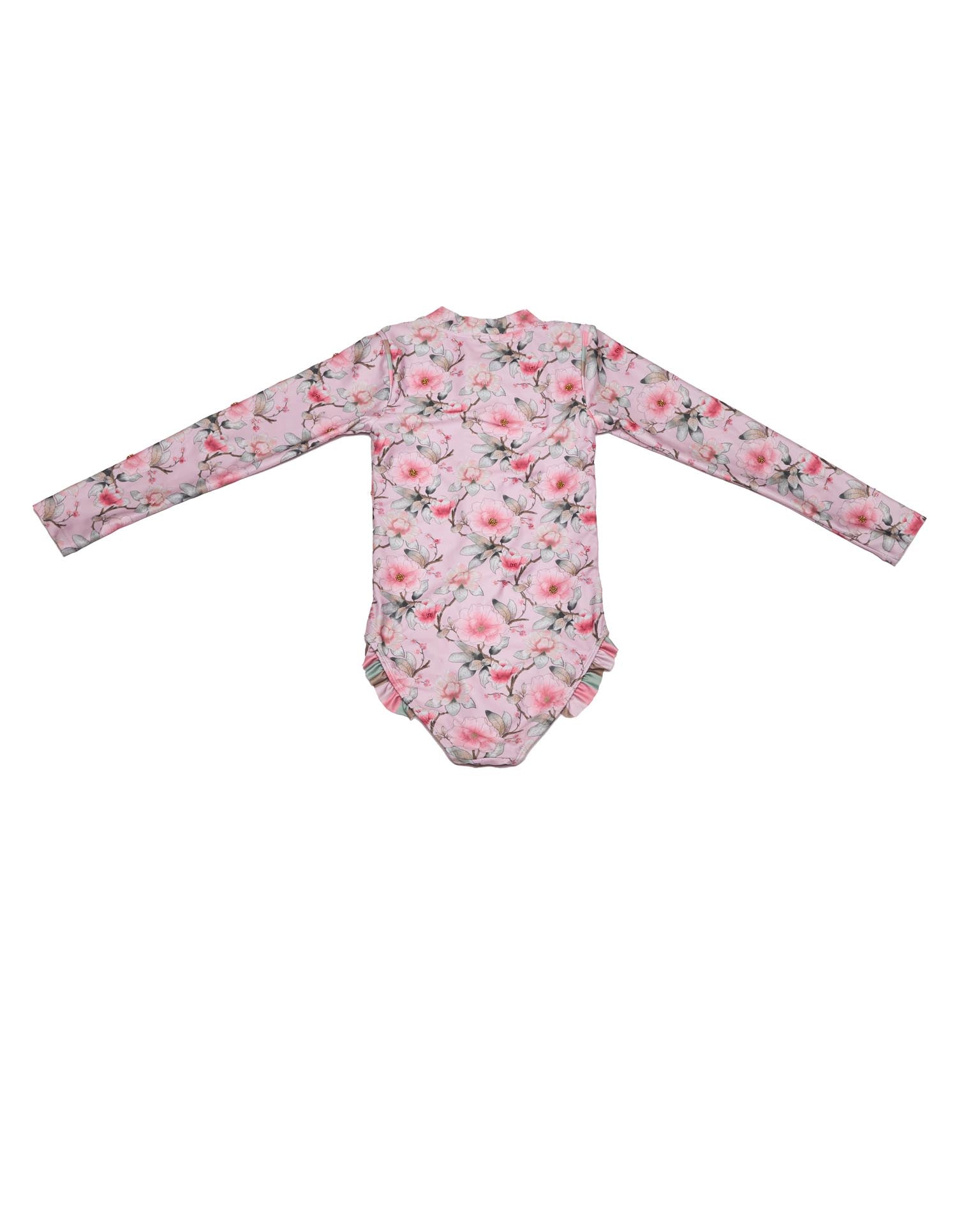 Long Sleeve Zip One Piece Swimsuit