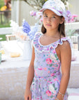 Olga Valentine girls Violetta floral board shorts