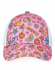 Peace, Love & Happiness Mesh Cap (Dusty)