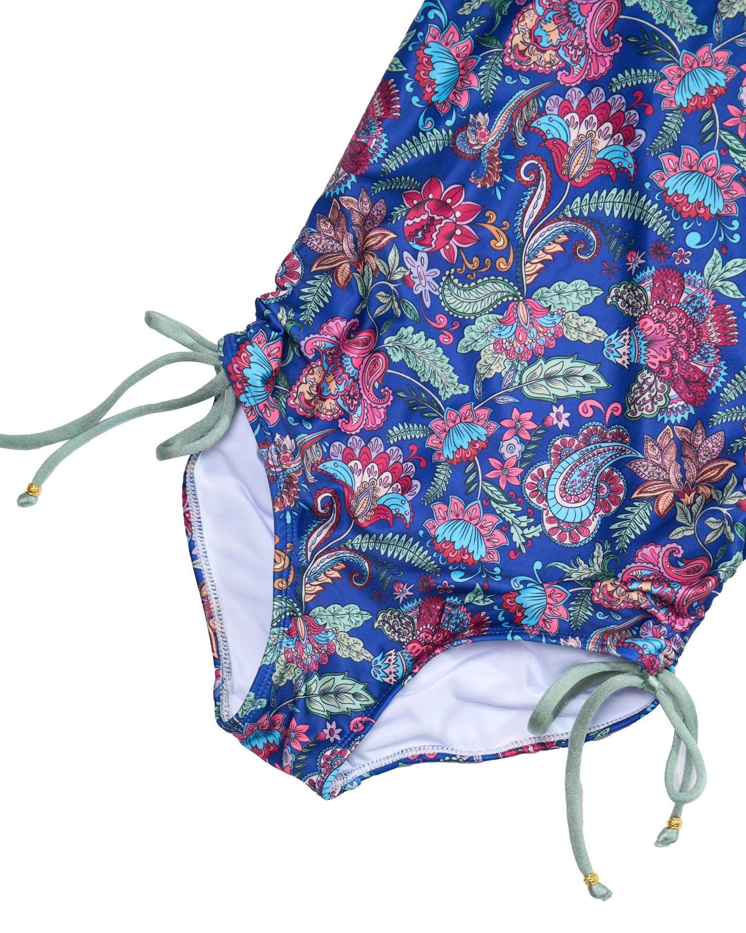Long Sleeve One Piece Swimsuit with Side Ties