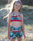 Girls Zip Surf Bikini - Retro Cadillac - Lifestyle 4