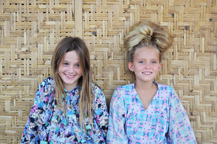 Tropical Bird Black Kaftan