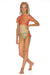 Girls Bikini Swim Set - Orange Retro - Jesabell - Front 1