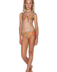 Girls Bikini Swim Set - Orange Retro - Jesabell - Front 2