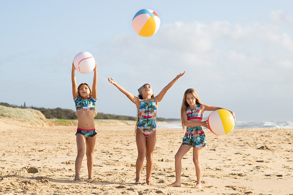 Girls Bikini Rash Set - Retro Cadillac - Lifestyle 5