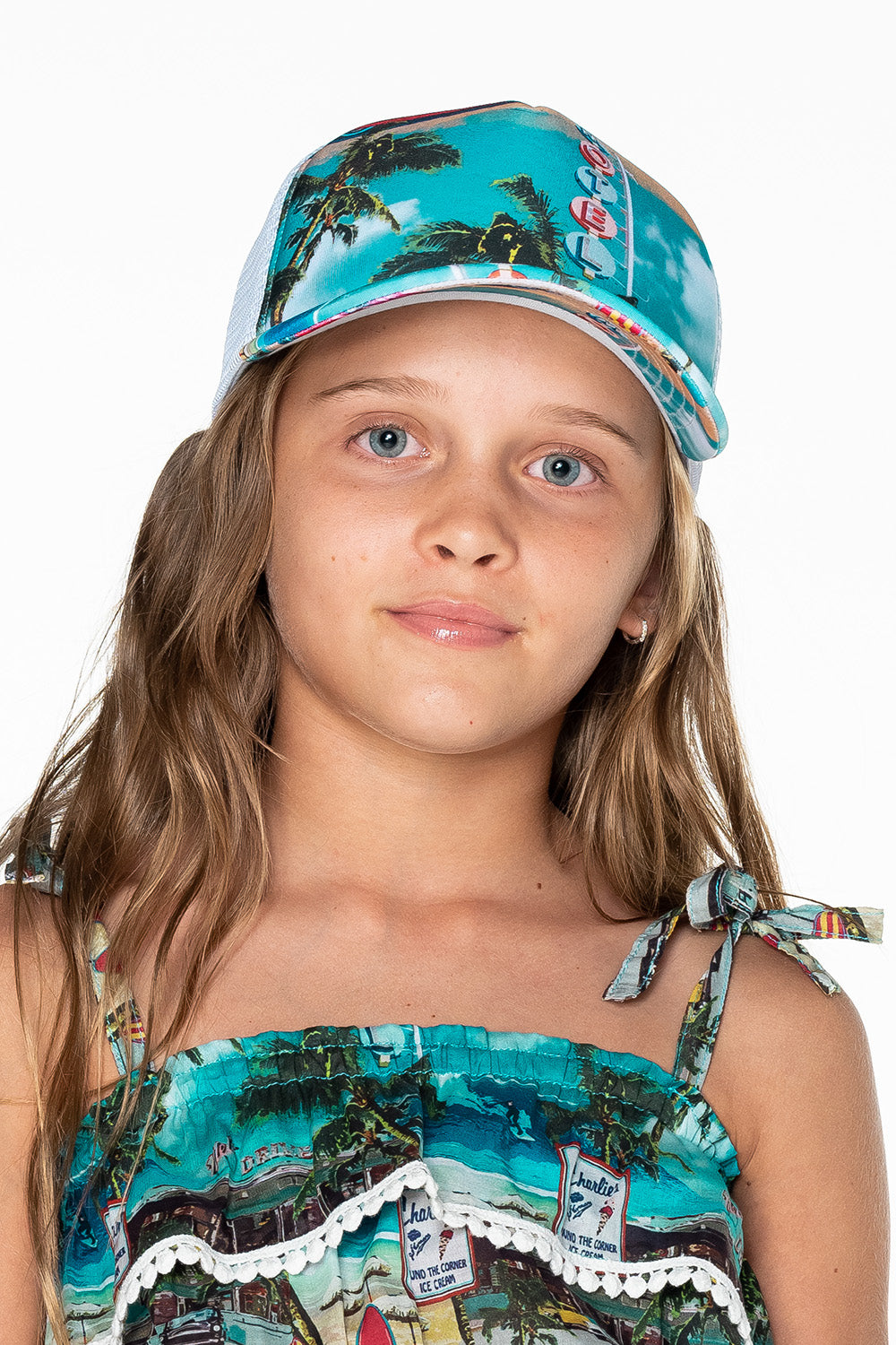 Girls Trucker Cap - Retro Cadillac