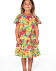 Tropicana Short Sleeve Dress (Lei) - Front 1