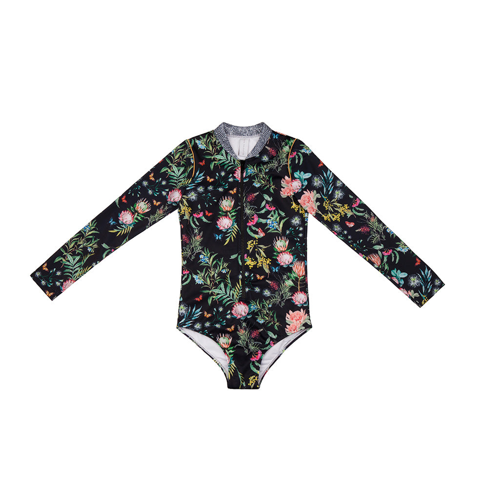 Waltzing Matilda Long Sleeve Zip One Piece (Ned)