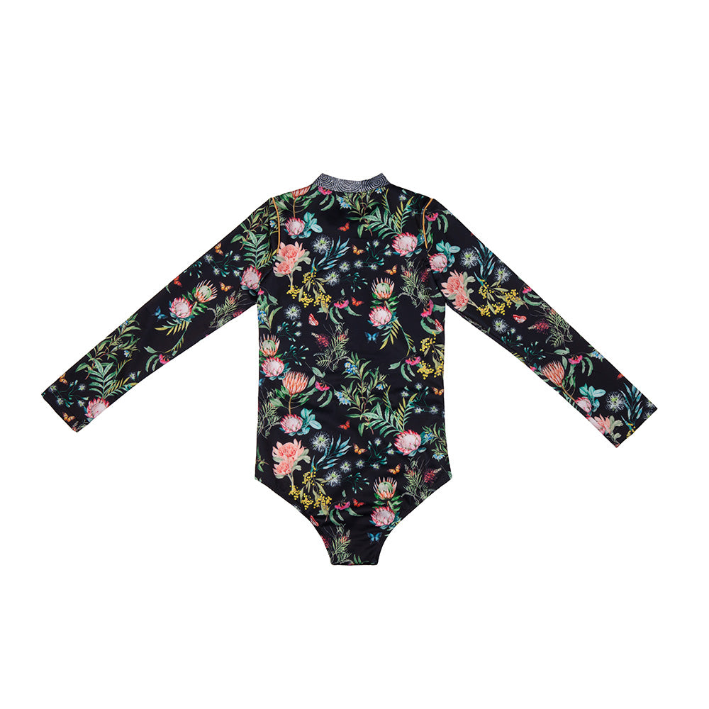 Waltzing Matilda Long Sleeve Zip One Piece (Ned)