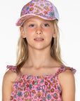 Girls Trucker Cap - Pink Retro - Dusty
