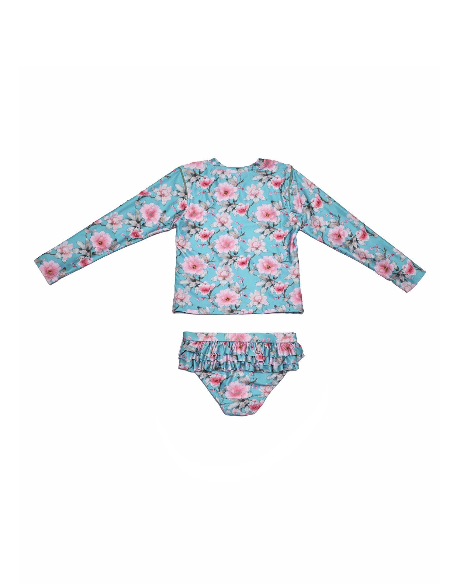 2 Piece Swimsuit Set with Frilly Bottoms