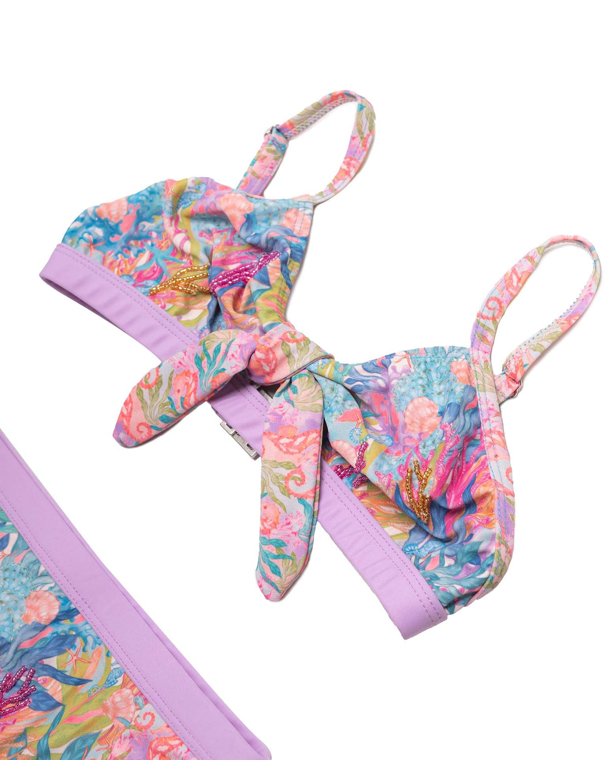 Hand Beaded 3 Piece Swim Set – Olga Valentine Swimwear