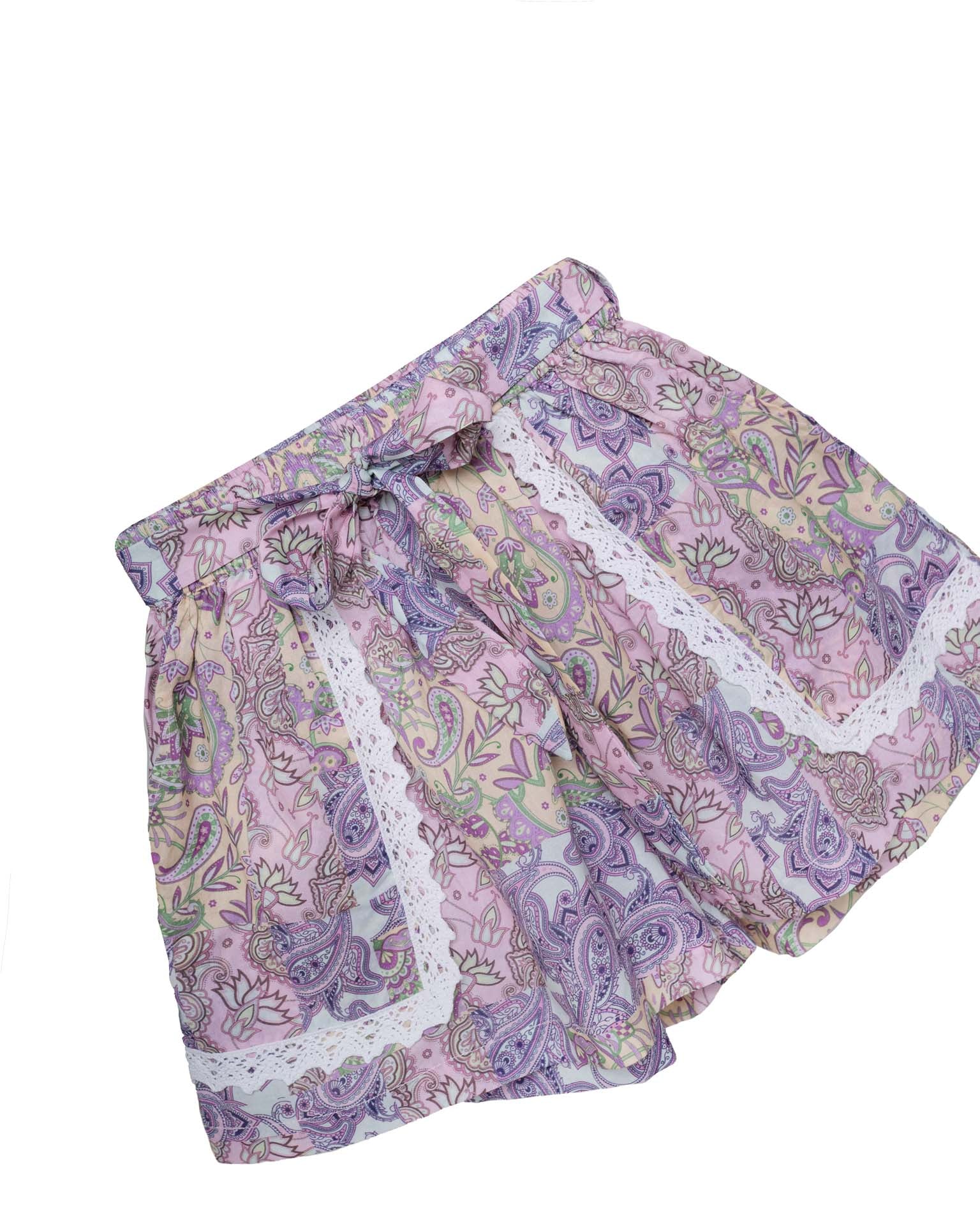 Cotton Shorts with Belt
