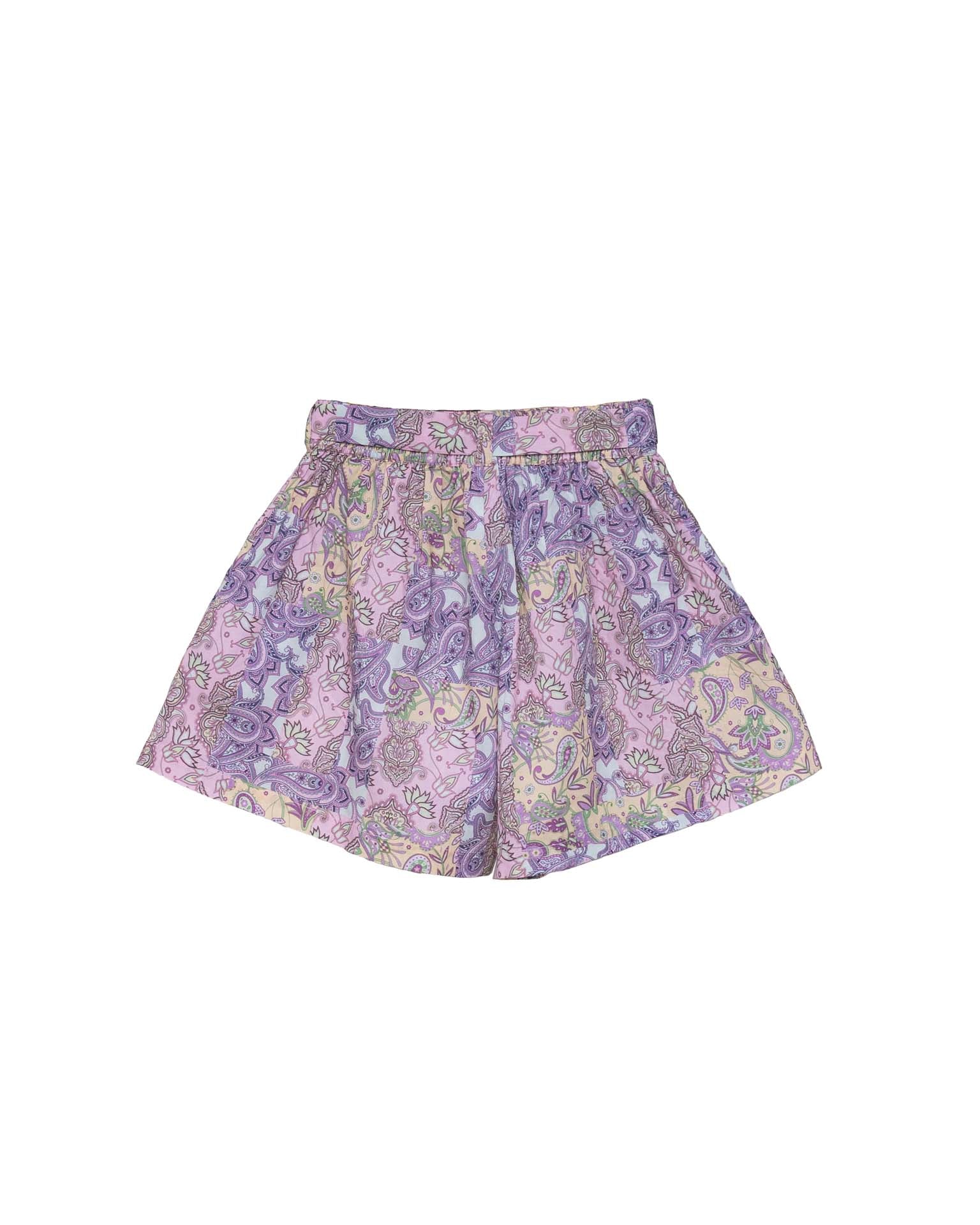 Cotton Shorts with Belt