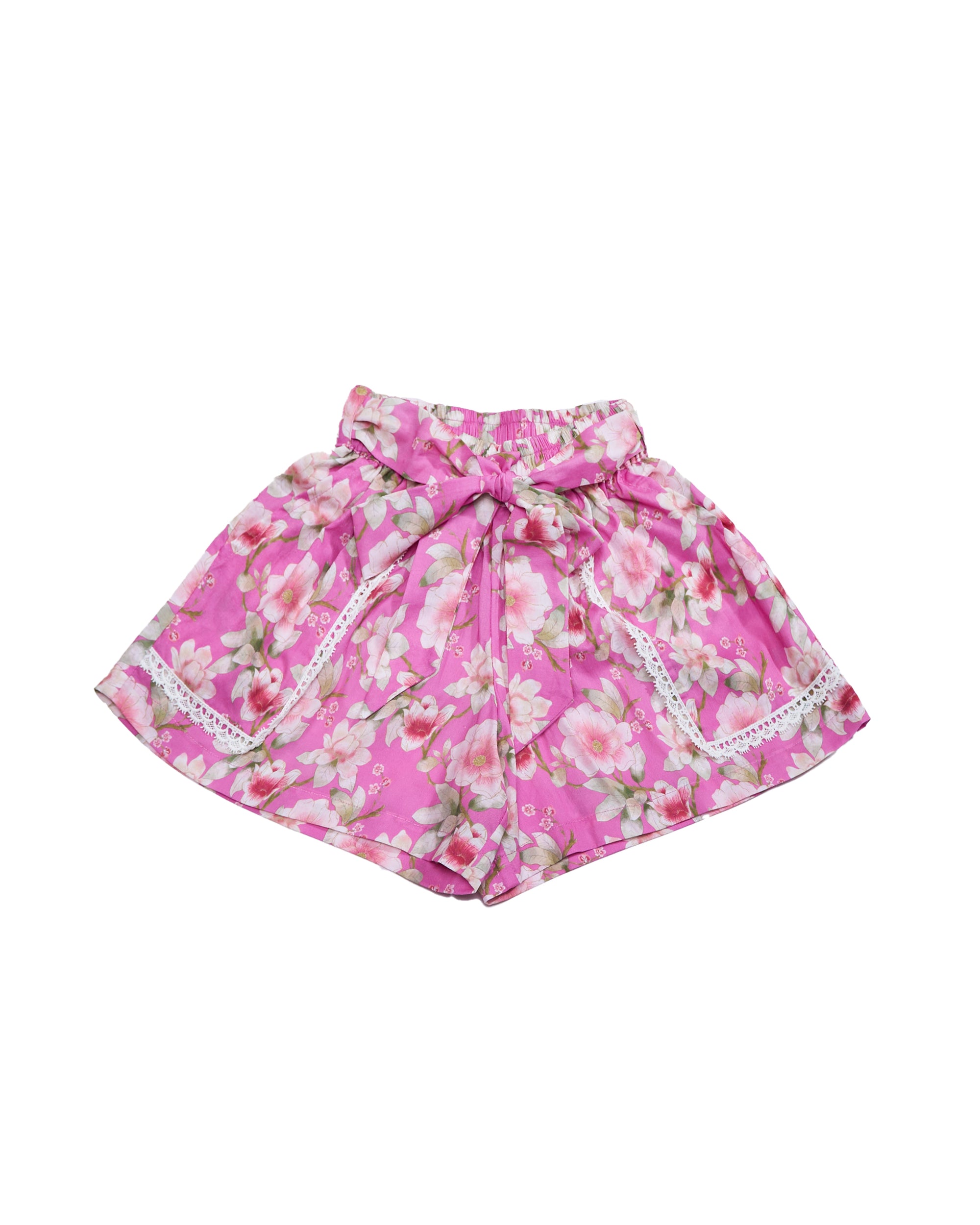 Cotton Shorts With Pocket (Morning Bloom)