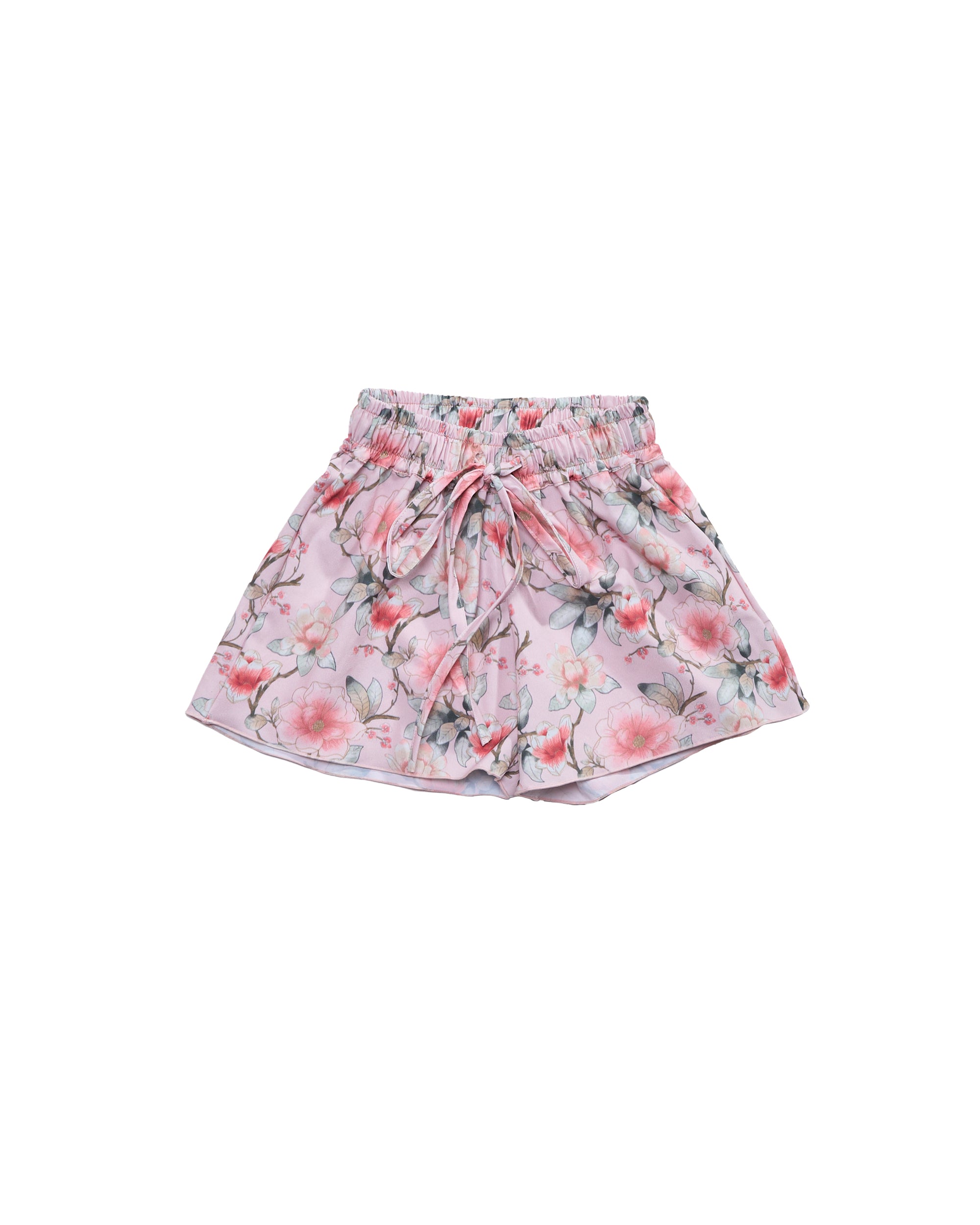 Girls Board Shorts / Tie (Petal)