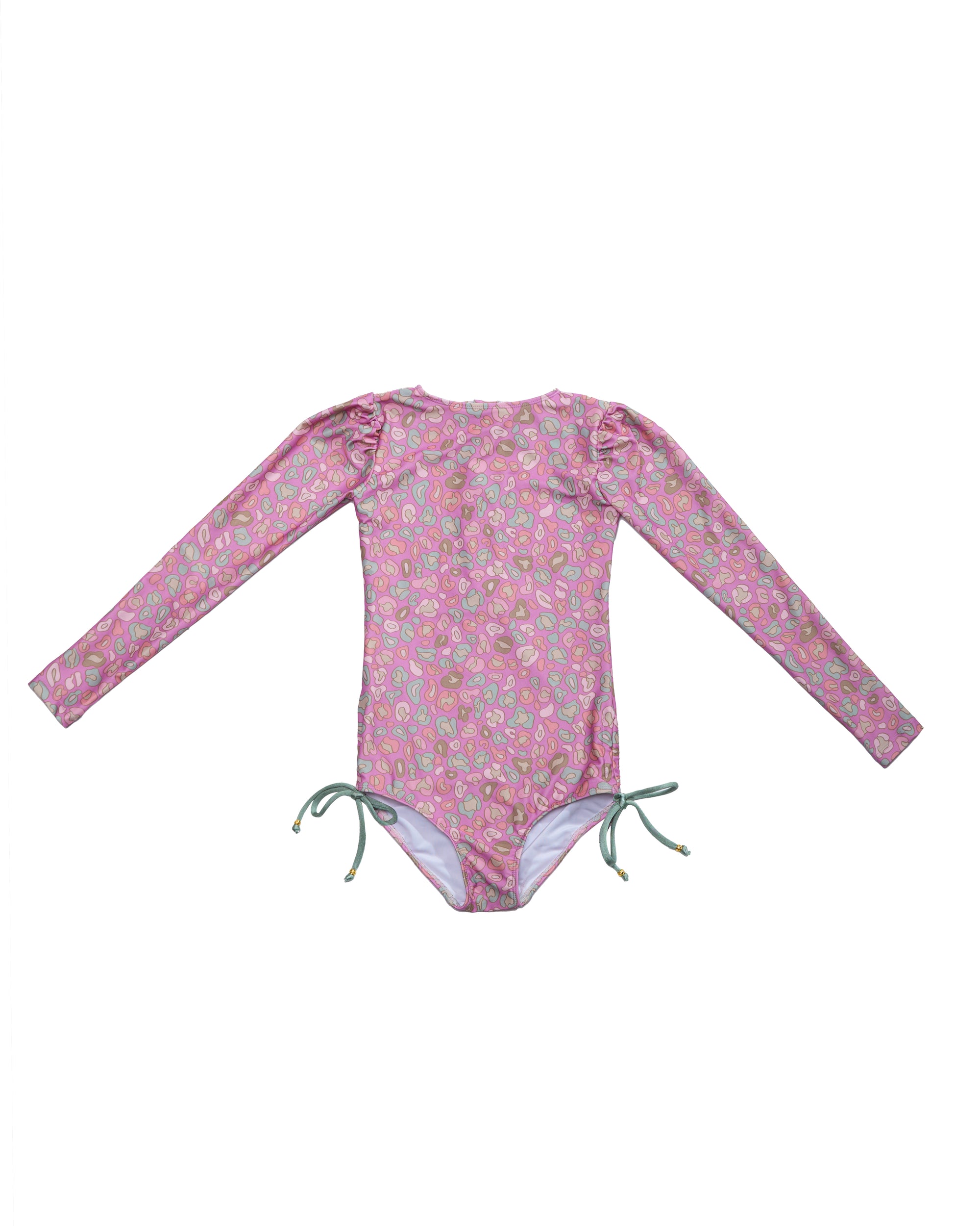 Side Ties Long Sleeve One Piece (Velvet)