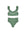 Ruffle Neckline Bikini (Green Fields)