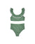 Ruffle Neckline Bikini (Green Fields)