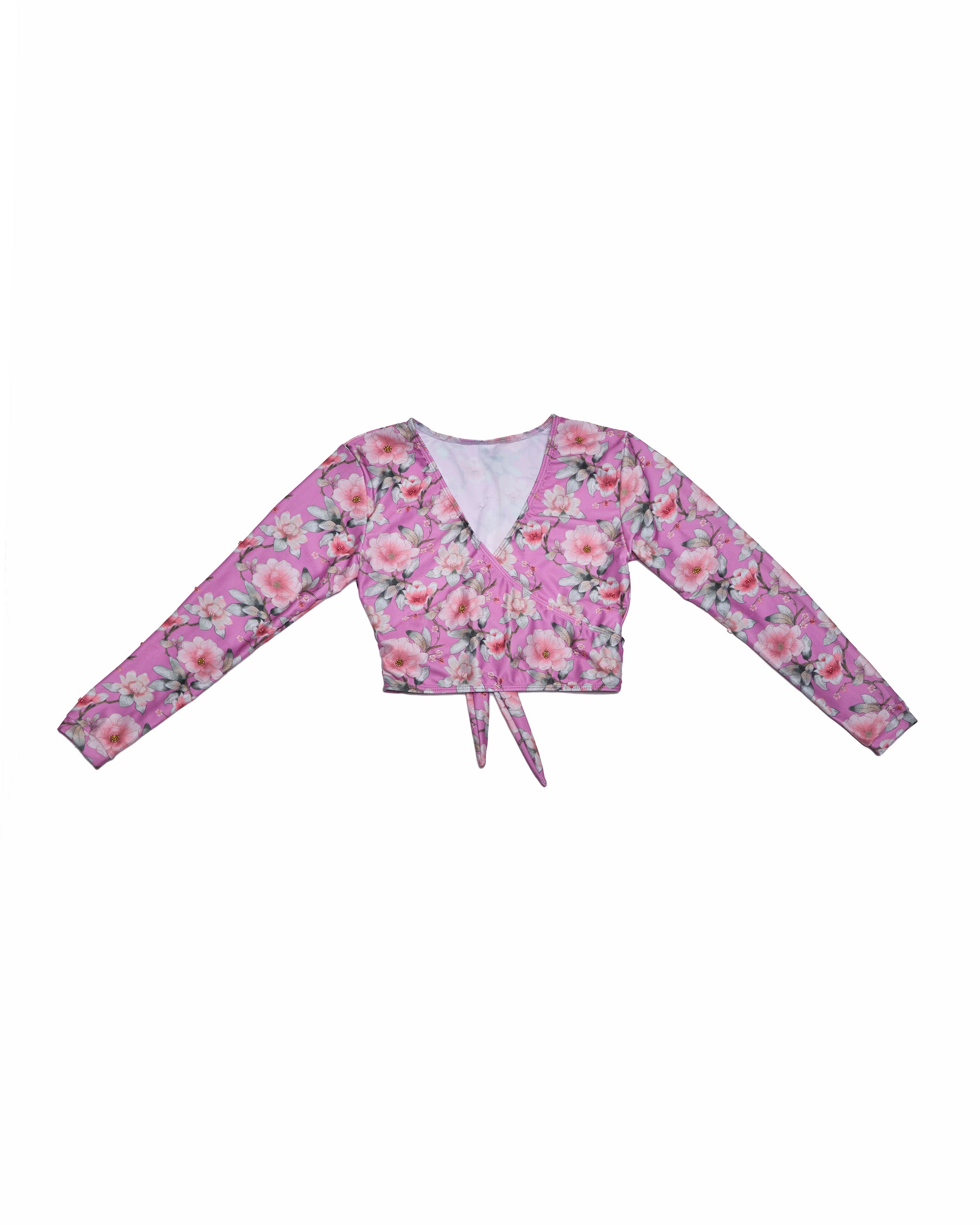 Cross Over Swim Top (Morning Bloom)