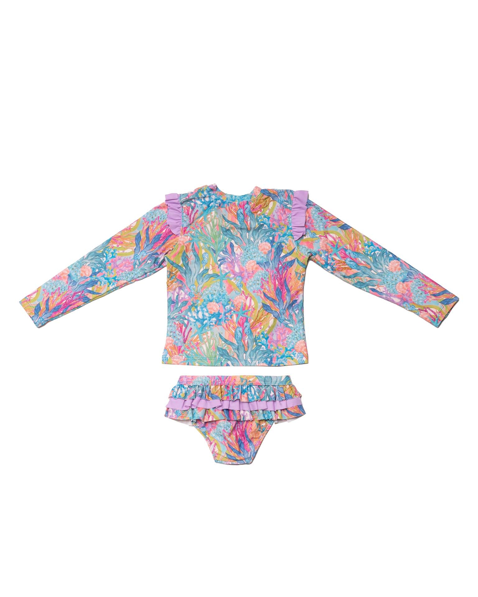Hand Beaded 2 Piece Swimsuit Set