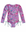 girls long sleeve swimsuit with side ties in Liberty print front view