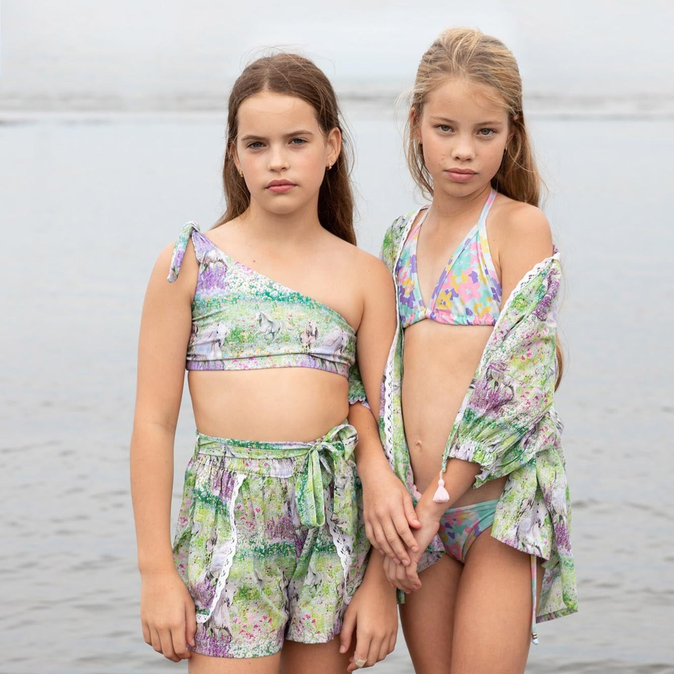 Girls Horses Summer Lightweight Kimono - Lifestyle