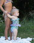 Baby Girls Horses One Piece Swimsuit with Frills - Lifestyle