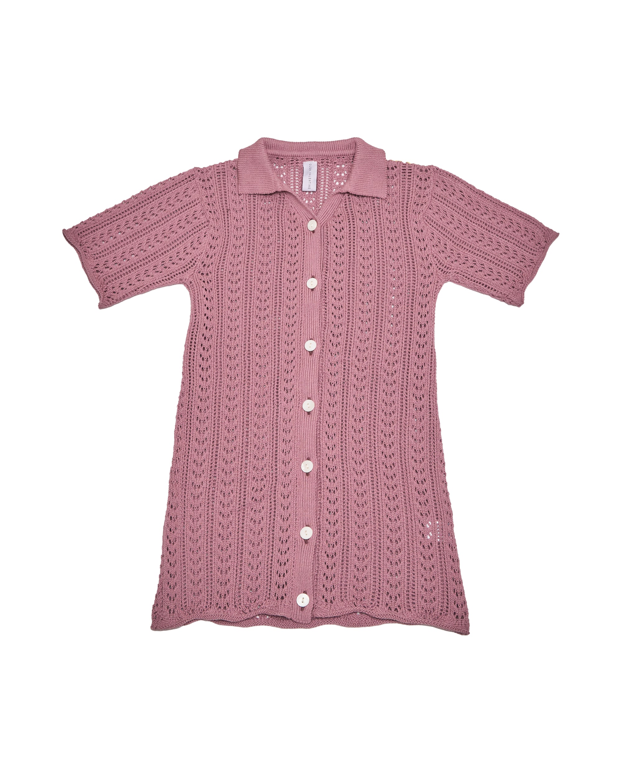 Breeze Knit Midi Dress (Rose)
