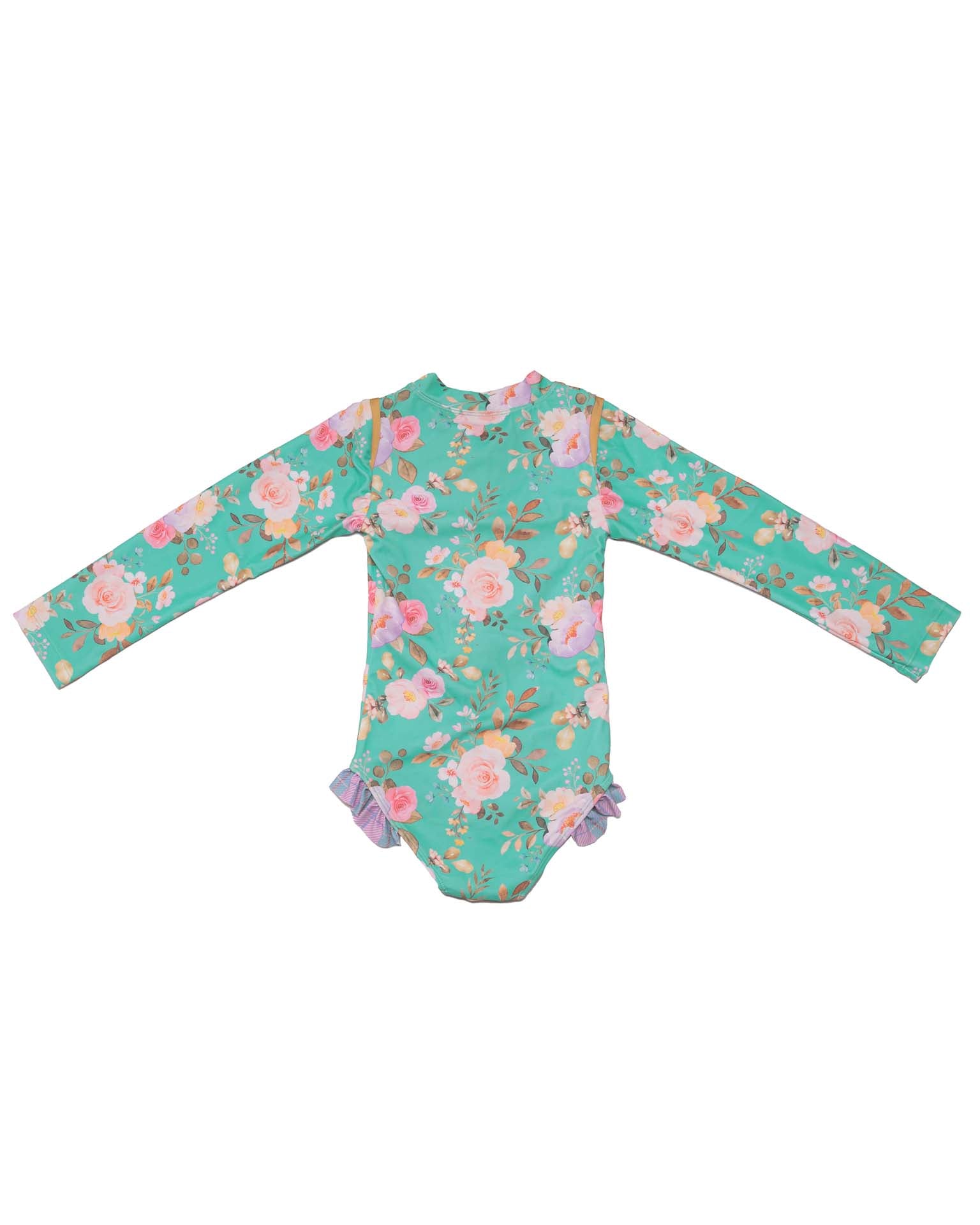 Long Sleeve Zip One Piece Swimsuit