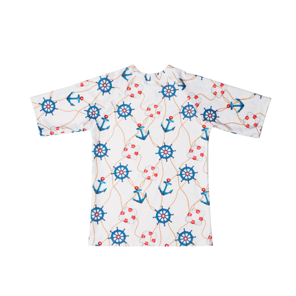 Boys Nautical Rash Guard - Back