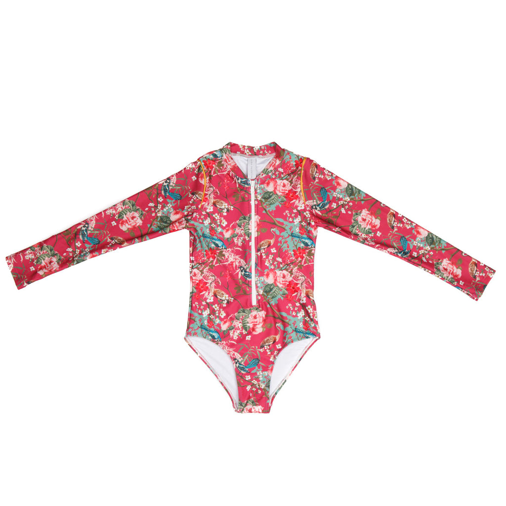 Violet Girl Long Sleeve Swimsuit