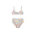 Girls Floral Reversible Bikini with High Waist - Front