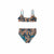 Girls Leopard Reversible Bikini with High Waist - Front 1
