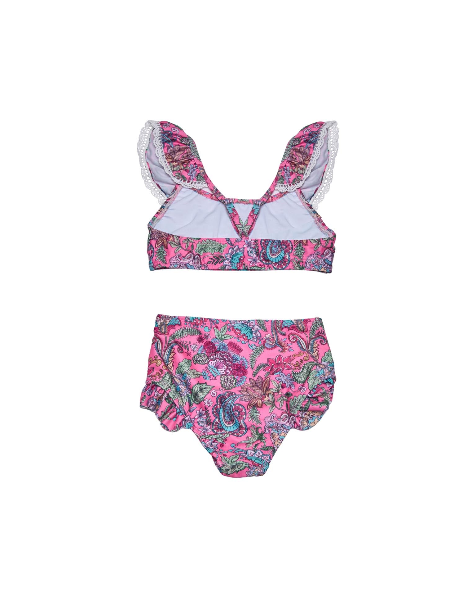 Ruffle Neckline Bikini