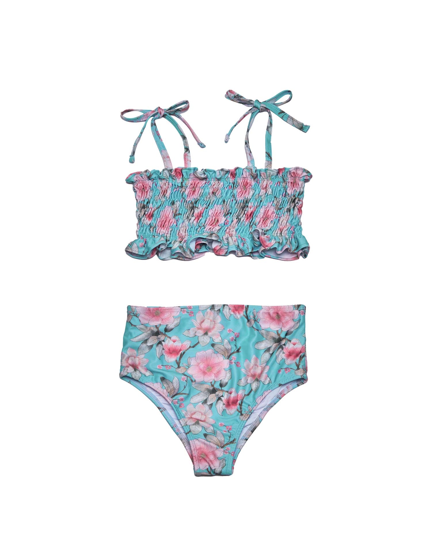 Girls Ruched Bikini Set Adjustable Straps Meadowlight OV Olga girls-ruched-bikini-set-adjustable-straps-meadowlight-ov-olga